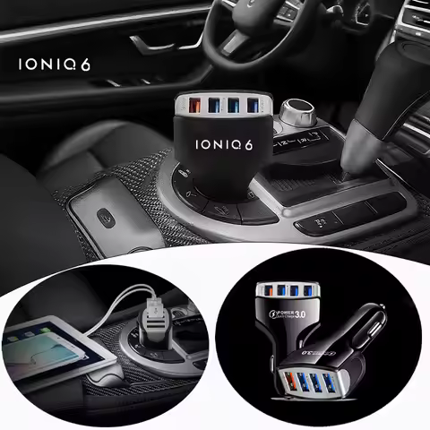 Multi-functional USB Type C 35W Fast PD 4 In1 Electric Adapter Car Charger For Hyundai IONIQ 6 5 7 I