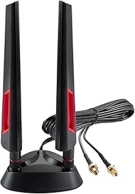 9dBi WiFi 7 Tri-Band Magnetic Base Gaming Antenna with New Connector（NOT RP-SMA for ASUS ROG Strix X