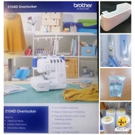 Brother 2104D Overlock Sewing Machine/Mesin Jahit Tepi Brother 2104D