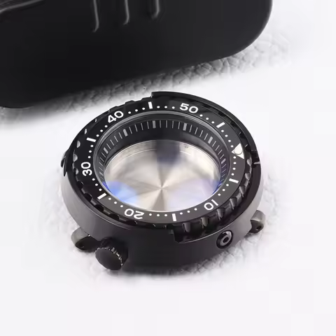 Stainless Steel Watch Case Super Luminous Sapphire Tuna Can Diving Case Fit Seiko Mod for NH35A NH36