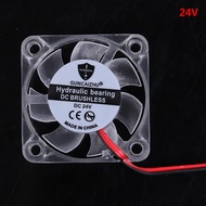 [pl]🔥 Quạt làm mát 4010 DC 5V 12V 24V Vòng bi thủy lực phát sáng 2 chấu