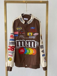 เสื้อแจ็คเก็ตทรงโอ​เวอร์ไซส์ ลายM&M VSHOP