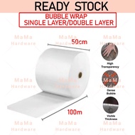 50CM X 100M BUBBLE WRAP SINGLE / DOUBLE LAYER Packing Bubble Wrap