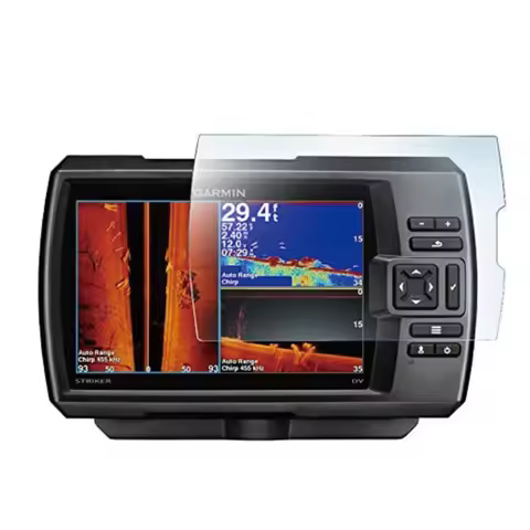 2 x PET Clear Screen Protector Cover Protective Film Guard For Garmin Striker Plus 7cv/7dv/7sv Fishf