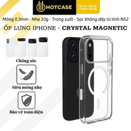Crystal Magnetic N52 Magnetic Wireless Charging Transparent Case iPhone 17 Air 16 15 14 13 12 11 X X