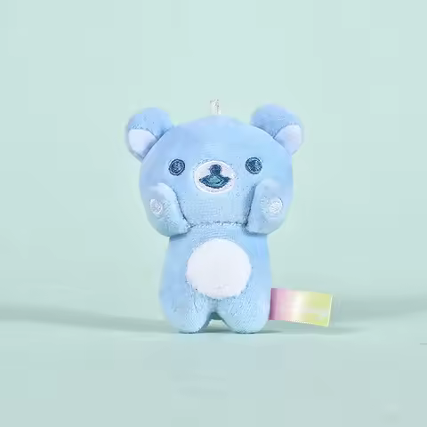 Kawaii Rilakkuma Rainbow Plush Stuffed Toys Mini Backpack Pendant Cartoon Friends Creative Birthday 