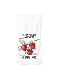 1入秋季蘋果廚房毛巾，法式鄉村廚房裝飾，農舍時尚蘋果廚房毛巾，秋季蘋果