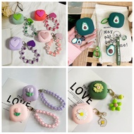 For Redmi Buds 6 Play Case Cute cartoon /Tulips/Daisy Flower Pendant &Earphone Silicone Cover for Re