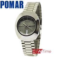 Pomar นาฬิกาข้อมือผู้ชาย Automatic สายสแตนเลส รุ่น PM8133SS05 (สีเงิน / หน้าปัดสีเทา)