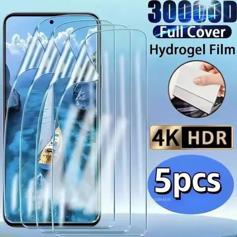 5PCS Hydrogel Film for Xiaomi POCO X7 Pro X6 X5 X4 GT X3 Screen Protector for POCO F7 Ultra F6 F5 Fi
