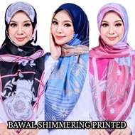 Tudung Bawal Shimmering Printed (Borong)