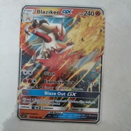 POKEMON TRADING CARD BLAZIKEN GX/READY STOCK