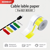 Niimbot B1/B21Pro/B3S_P Cable Label Stickers Waterproof Thermal Sensitive Label Paper Series Printer