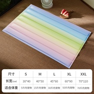 Pet Ice Pad Rainbow Gradient Ice Pad Dog Cool Mat Sleeping Pad Kennel Cool Pad Summer Ice Pad Cat Li