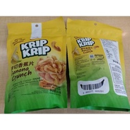 (2 packs)  Jual KRIP KRIP BANANA CRUNCH 80g dua kelinci krip KRIP BANANA CRUNCH Banana chips healthy