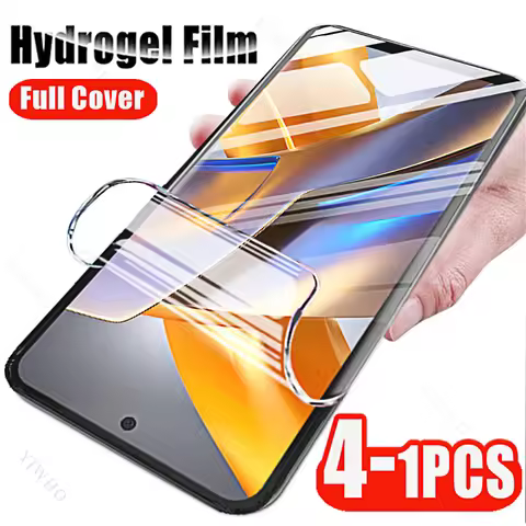 4-1pcs for Xiaomi Poco M5s M5 M4 M3 X5 X4 X3 Pro GT NFC 5G Screen Protectors Clear Hydrogel Film for