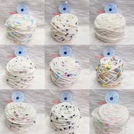 Rainbow Bean Yarn Handmade Diy Scarf Material Bag Thick Soft Lover Cotton Yarn