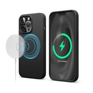 iPhone 13 Pro MagSafe 超適握感矽膠保護殼-黑