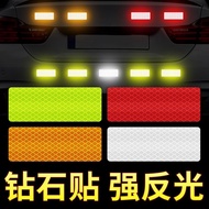 Electric Car Motorcycle Reflective Sticker Car Reflective Stripe Stickers Night Warning Truck Reflective Bumper Stickers