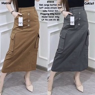 PREMIUM STRETCHY TWILL CARGO SKIRT -| AMANDA AMANDA AMANDA