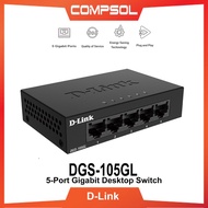 D-Link DGS-105GL 5-Port Gigabit Desktop Switch