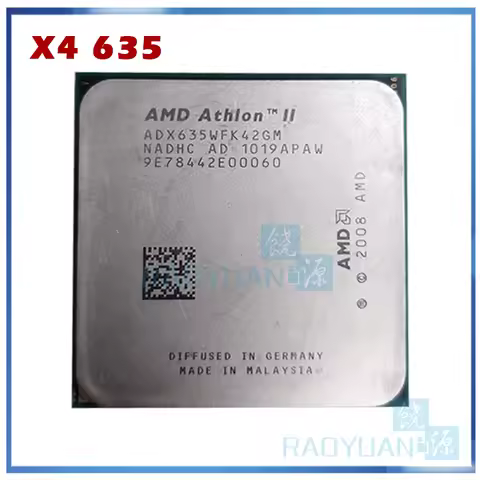 AMD CPU Athlon X4 635 3GHz Quad-Core CPU Processor ADX635WFK42GI 95W Socket AM3 938pin