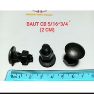 400 CB Bolts Size 5/s 16x3/s4" 2cm Key 12 Fence Bolt/s Umbrella/s Truck Bed/s Car Bumper/s