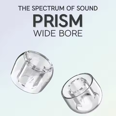 ELOIT/DIVINUS Prism Wide Bore LSR Earphone Eartips For 4-6mm Nozzle, Earphone Ear Tips for Dunu Davi