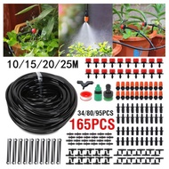 DIY Micro Drip Irrigation System Electronic Automatic Watering Timer Siram Air Automatik Siram Bunga