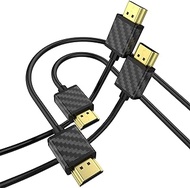 SOEYBAE 4K HDMI Cable 6ft (2 Pack), HDMI 2.0 Cable Supports 4K@60Hz, 3D, 2160P, 1080P, Ethernet, HDCP 2.2, ARC, Compatible for PS5/PS4, Xbox One, HDTV (2m)