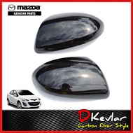 ฝาครอบกระจกมองข้าง MAZDA2  ปี​ 09 - 13  MAZDA3  BL ปี​ 11 - 14 แท้ห้างMD Paino black  ครอบกระจกแท้  