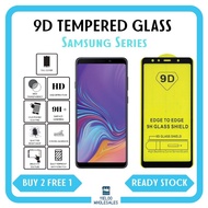 (BUY 2 FREE 1) SAMSUNG Tempered Glass Screen Protector FULL COVER 9D J6/J2Core/A7/A9/A51/A02/A12/A03