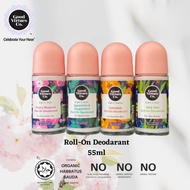 GOOD VIRTUES  CO GVC Roll-on Roll on Deodorant 55ml Calendula/ Aloe Vera / Cherry Blossom / Spearmin
