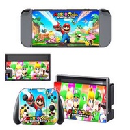 全新 Mario Rabbids Nintendo Switch保護貼 有趣貼紙 包主機2面+2個手掣) YSNS0891