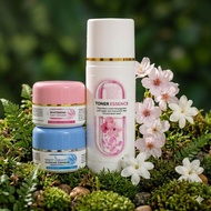 Paket Glowing Express 3in1 Toner + Cream Siang + Cream Malam BPOM Toner Essence Whitening Day Cream
