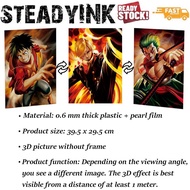 [𝚂𝚝𝚎𝚊𝚍𝚢𝙸𝙽𝙺] One Piece 3D Poster – Anime Motion Wall Art Spinning Effect Home Decor Optical Illusion 