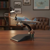 Highly Detailed 1/72 Scale F4F Wildcat Model Diecast Airplane for Collectors, Hobbyists