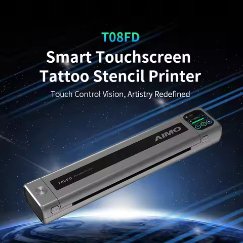 AIMO T08FD Wireless Tattoo Transfer Stencil Printer Thermal Printer Tattoo Copier Machine Portable I