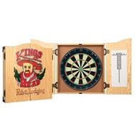 Dual Side Tournament Bristle Dart Board 18 x 1.5 With Dart Board Cabinet