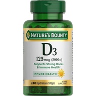 Bounty Vitamin D3 5000 IU Softgels, Rapid Release, Immune Support, Vitamin D s, 240 Ct 9VR3 B7VM