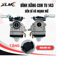 Bộ chế hòa khí Bình xăng con máy cắt cỏ 143R/Hualong143/G45/541 Tặng nắp chụp bình xăng