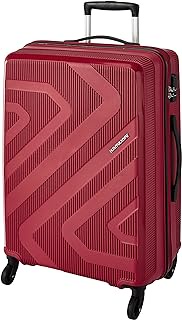 Kamiliant by American Tourister KAM Kiza Polypropylene 68 cms Ruby Red Hardsided Check-in Luggage, Ruby Red, Lock Type: Number Lock, Number of Wheels: 4, Number of compartments: 1