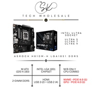 [SK TECH] ASROCK H810-H INTEL LGA 1851 M-ATX MOTHERBOARD + INTEL LGA1851 CPU COMBO DDR5