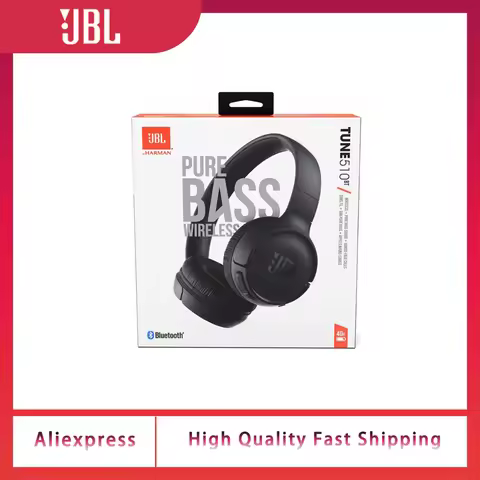 New 100% original JBL Tune 510 BT Wireless Bluetooth Headset Purebass Sound Fast charge for long bat