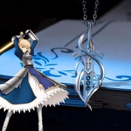 Anime Game Fate Stay Night Necklace Saber Alter Excalibur Morgan Pendant Necklaces Cosplay Halloween