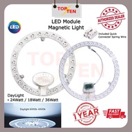 Led Magnet Modular Light 24W/36W/48W Magnet Light Replacement Circular Tube Light Round Circle Light