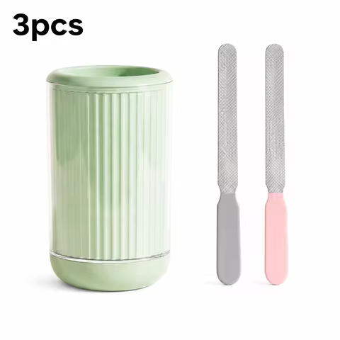 1Pc Dog Paw Cleaner Cup + 2Pcs Pet Grooming Nail Files, No Rinse Dog Paw Cleaning Tool, Portable Pet