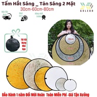Reflector, reflective sheet size 30cm/60cm/80cm 2 colors in 1 gold/white silver/silver to increase l