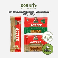 San Remo Active Wholemeal/Vegeroni Pasta - Spaghetti/Spiral [High Fibre, Healthy Carbs, Vegan]