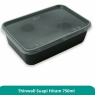 Food container/kotak plastik/thinwall microwave 750ml